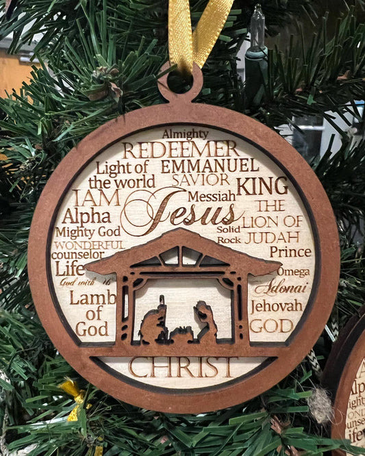 Nativity/Names of God Ornament